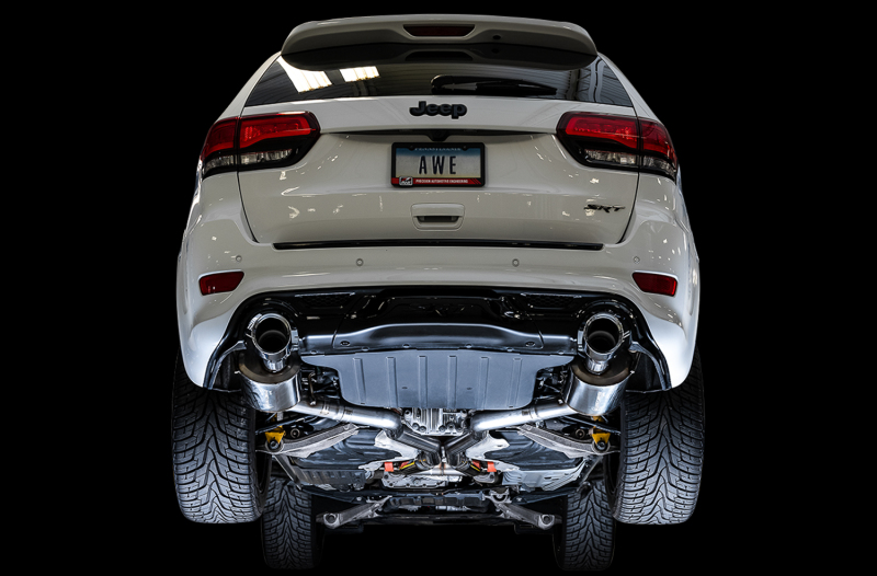 Jeep Grand Cherokee SRT Performance Exhaust - AWE Tuning - Touring Edition Cat Back - Chrome Silver - 2020